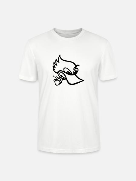 Smoking Duck - T-shirt bio CRAFTER Stanley Stella Unisexe - blanc