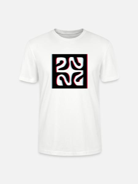 3d tattoo losange - Stanley/Stella CRAFTER Unisex Organic T-Shirt - white