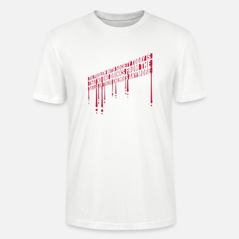 drinks from enemies skulls - Stanley/Stella Unisex Bio-T-Shirt CRAFTER - Weiß