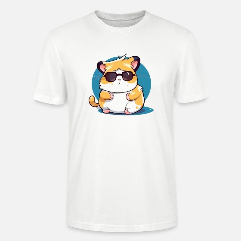 Kikoi le hamster - T-shirt bio CRAFTER Stanley Stella Unisexe - blanc