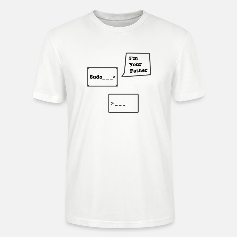 Linux Sudo - Stanley/Stella CRAFTER Unisex Organic T-Shirt - white