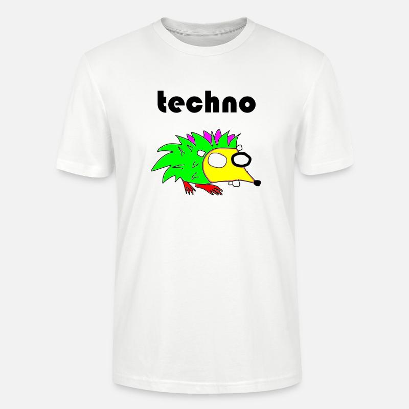 techno igel - Stanley/Stella Unisex Bio-T-Shirt CRAFTER - Weiß