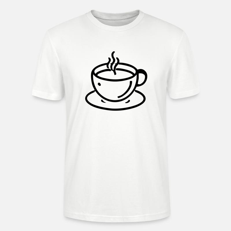 tasse à café café thé - T-shirt bio CRAFTER Stanley Stella Unisexe - blanc