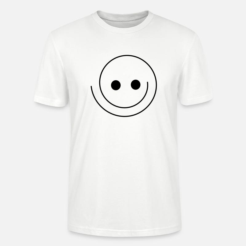 Smiley - Stanley/Stella Unisex Bio-T-Shirt CRAFTER - Weiß