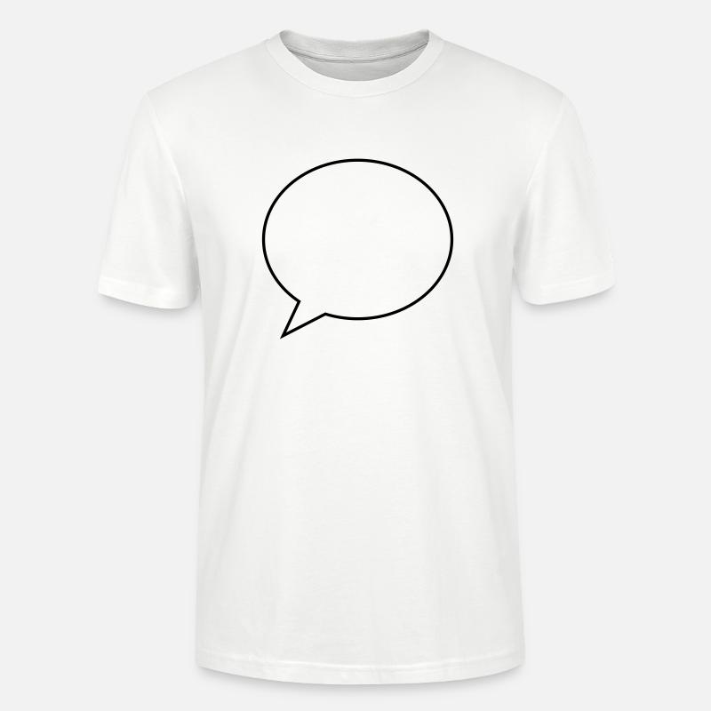sprechblase symbol - Stanley/Stella Unisex Bio-T-Shirt CRAFTER - Weiß