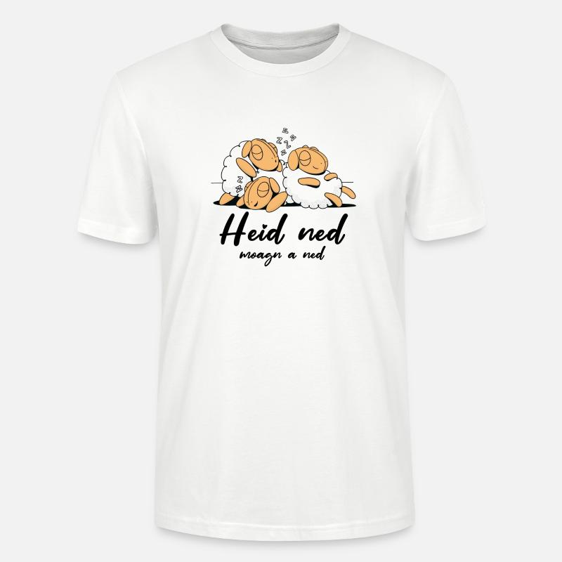 heid ned moang a ned - Stanley/Stella Unisex Bio-T-Shirt CRAFTER - Weiß