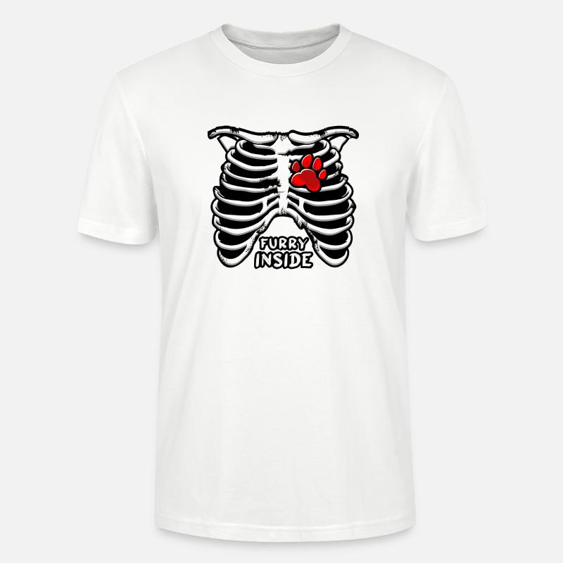 Furry inside - Stanley/Stella Unisex Bio-T-Shirt CRAFTER - Weiß