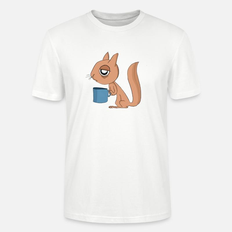 Eichhörnchen müde - Stanley/Stella Unisex Bio-T-Shirt CRAFTER - Weiß