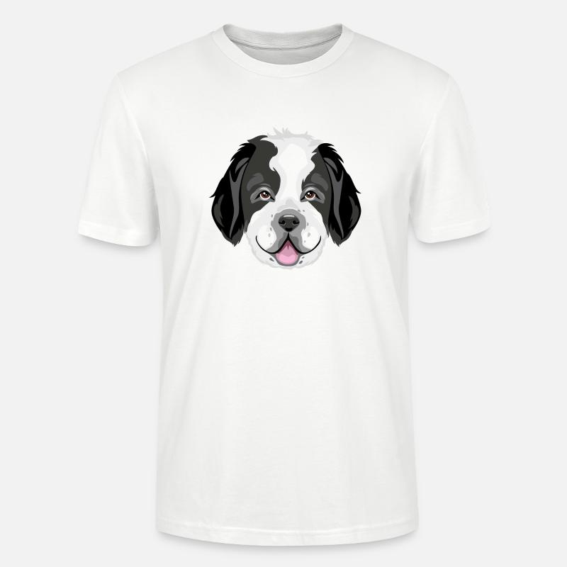 Bernhardinerkopf - Stanley/Stella Unisex Bio-T-Shirt CRAFTER - Weiß
