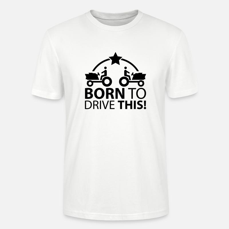 traktor_born_2_drive_pp1 - Stanley/Stella Unisex Bio-T-Shirt CRAFTER - Weiß