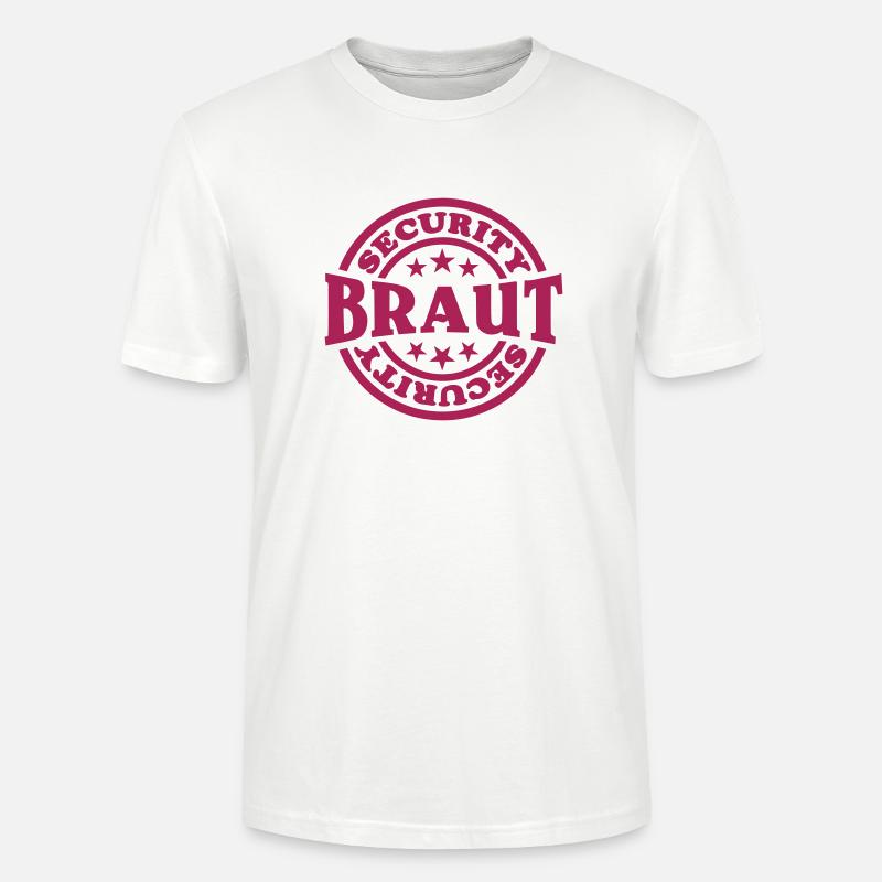 Braut Security (Stempel) - Stanley/Stella Unisex Bio-T-Shirt CRAFTER - Weiß