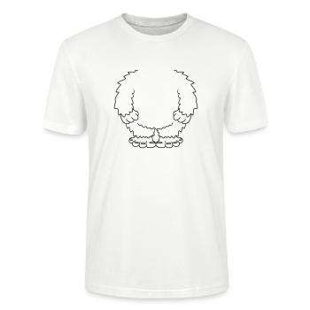 déguisement Halloween yeti kostuem sans tête koerp - T-shirt bio CRAFTER Stanley Stella Unisexe - blanc - Devant - Alina (178cm) & Michal (187cm)