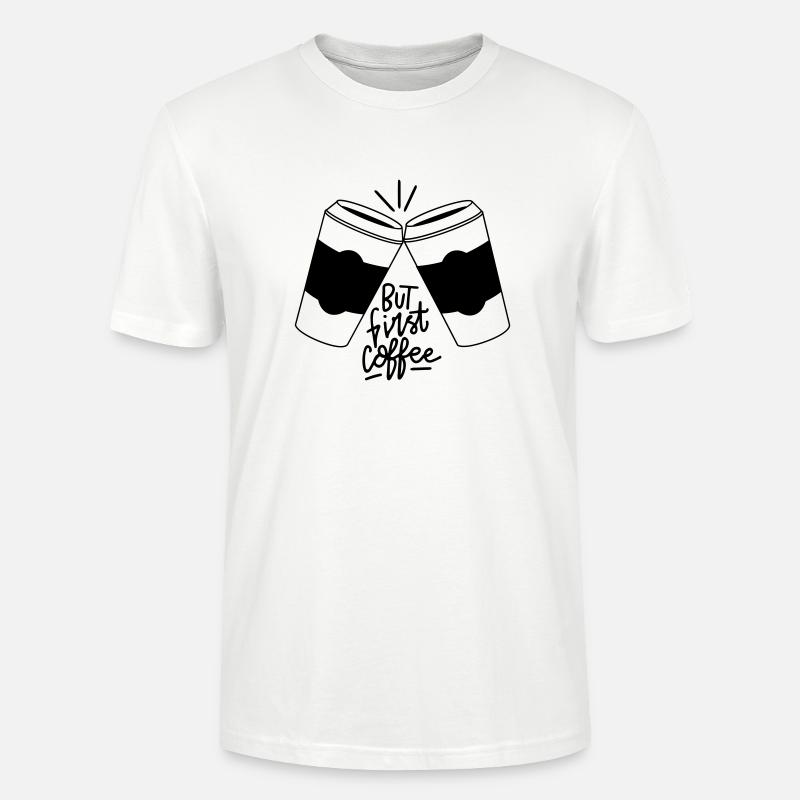 Kaffeezeit Doppelpack - Stanley/Stella Unisex Bio-T-Shirt CRAFTER - Weiß