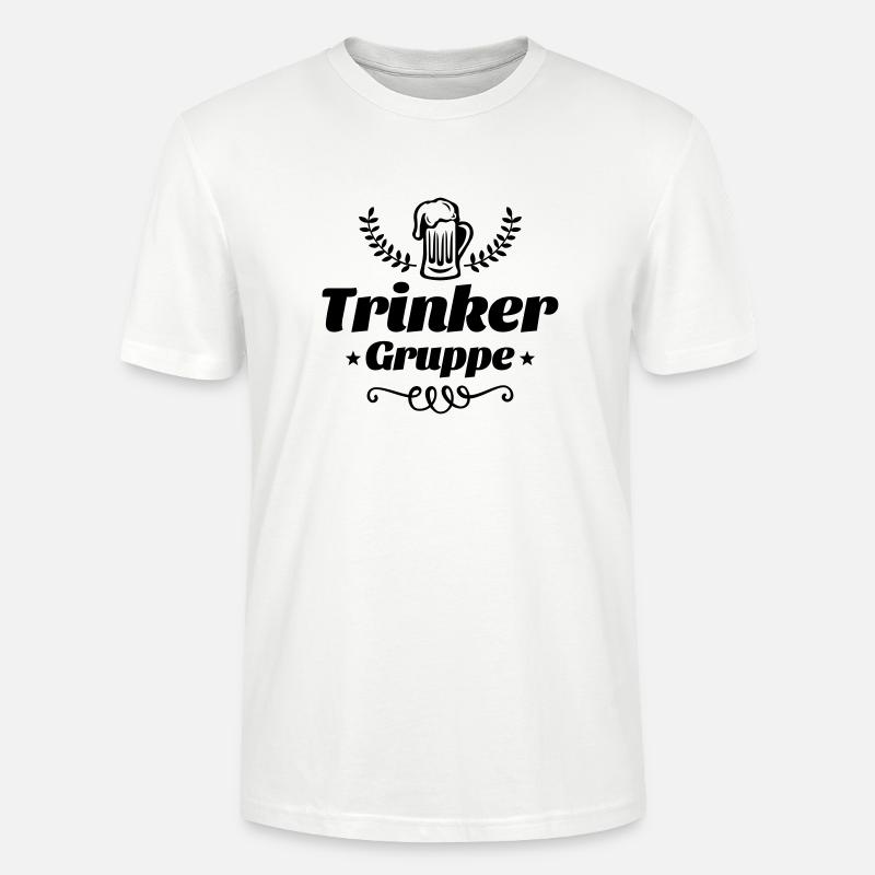 trinker gruppe bier - Stanley/Stella Unisex Bio-T-Shirt CRAFTER - Weiß