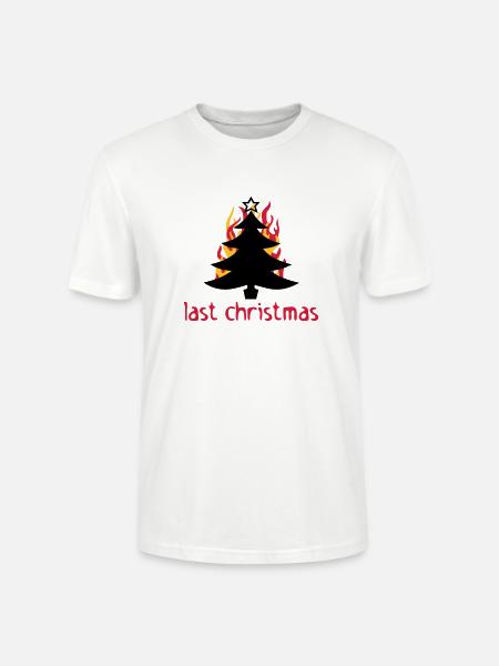 last christmas - Stanley/Stella CRAFTER Unisex Organic T-Shirt - white