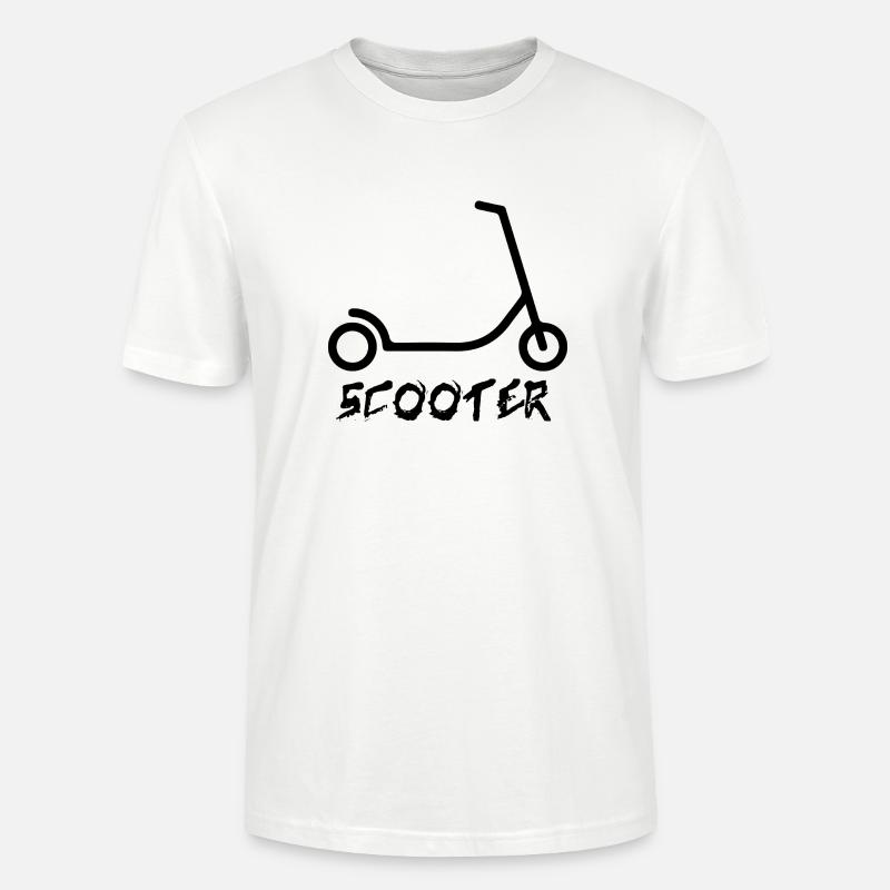 E-Scooter E-Roller Scooter - Stanley/Stella CRAFTER Unisex Organic T-Shirt - white