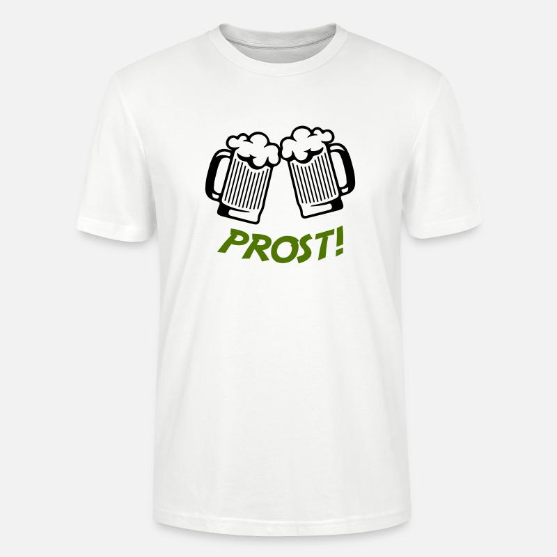 bier prost - Stanley/Stella Unisex Bio-T-Shirt CRAFTER - Weiß