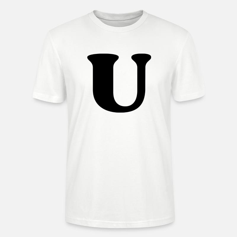 Buchstabe u - Stanley/Stella Unisex Bio-T-Shirt CRAFTER - Weiß