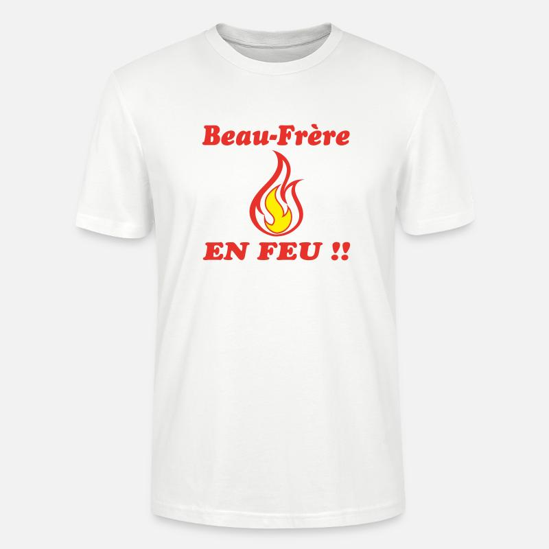 Schwager ON FIRE - Stanley/Stella Unisex Bio-T-Shirt CRAFTER - Weiß