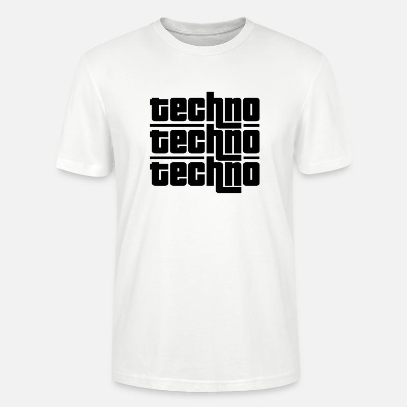 Techno Techno Techno - Stanley/Stella CRAFTER Unisex Organic T-Shirt - white