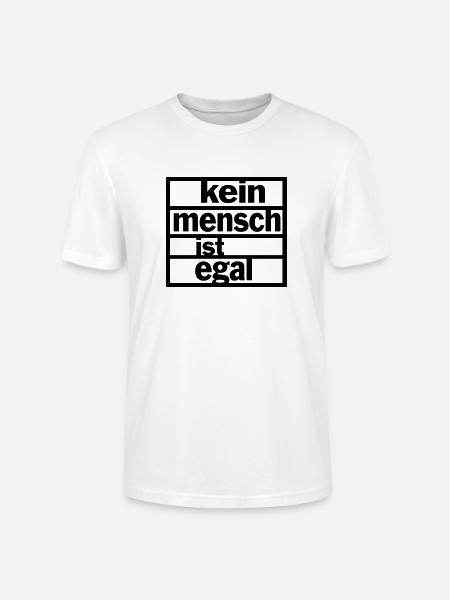 Kein Mensch ist egal - Stanley/Stella Unisex Bio-T-Shirt CRAFTER - Weiß