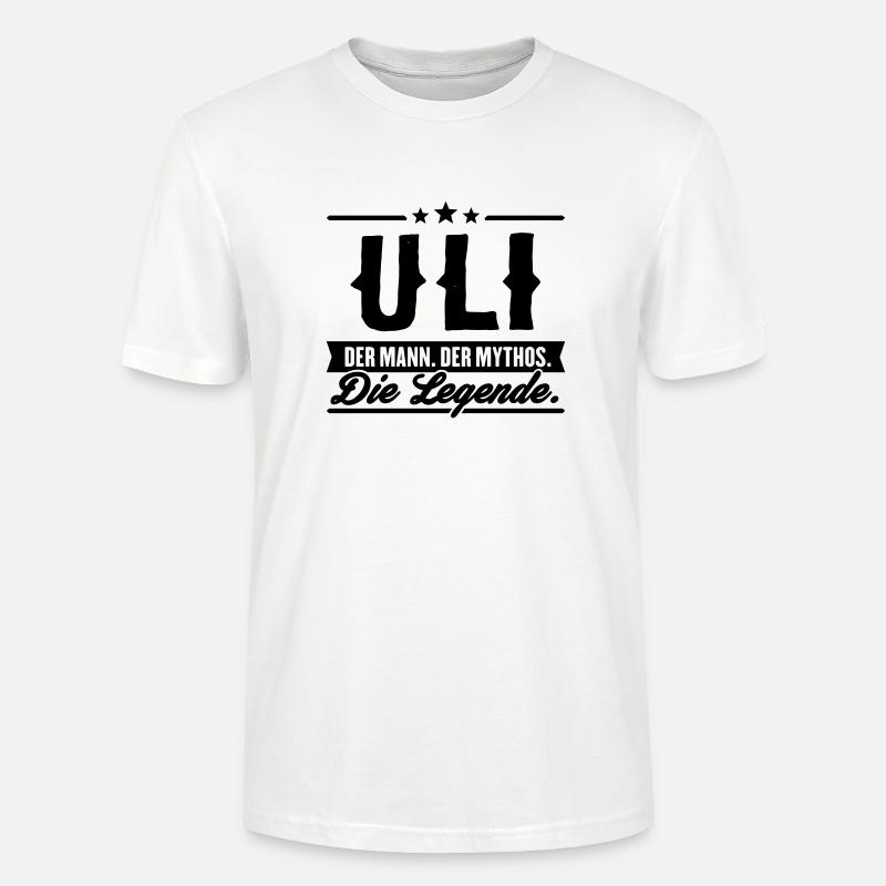 Mann Mythos Legende Uli - Stanley/Stella Unisex Bio-T-Shirt CRAFTER - Weiß