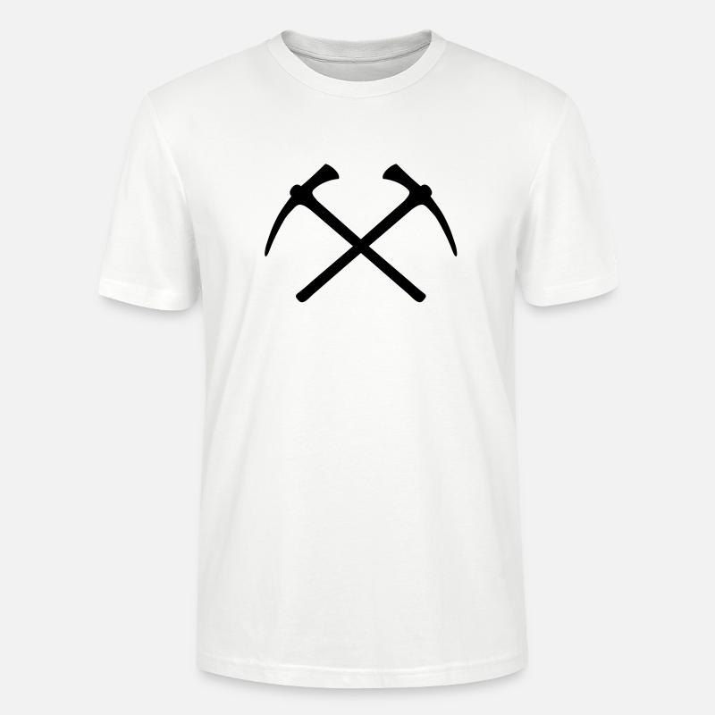 Spitzhacke - Stanley/Stella Unisex Bio-T-Shirt CRAFTER - Weiß