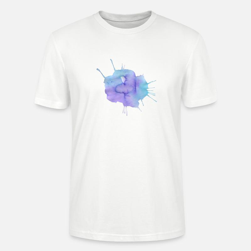 Éclaboussures de couleur - T-shirt bio CRAFTER Stanley Stella Unisexe - blanc
