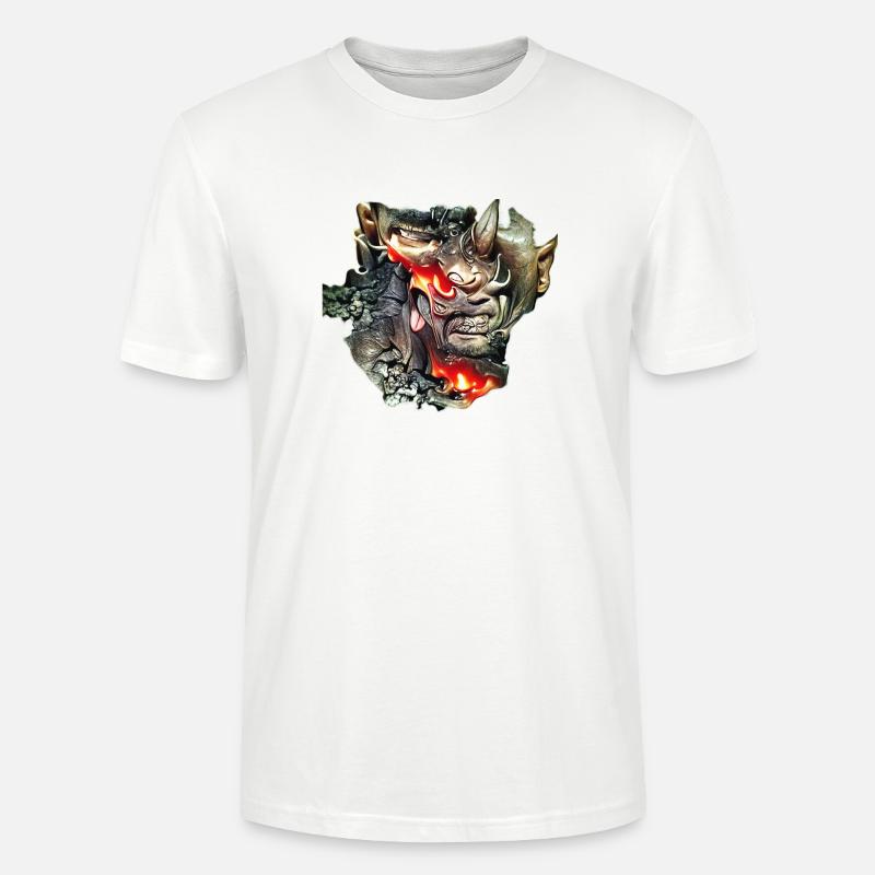 Demon Face - Stanley/Stella Unisex Bio-T-Shirt CRAFTER - Weiß