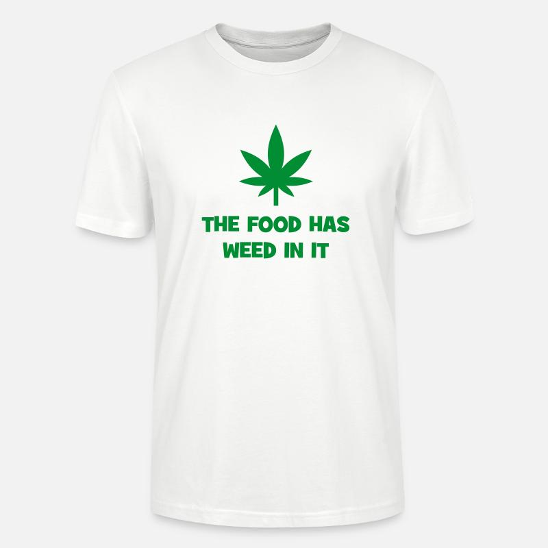 Le cannabis dans les aliments - T-shirt bio CRAFTER Stanley Stella Unisexe - blanc