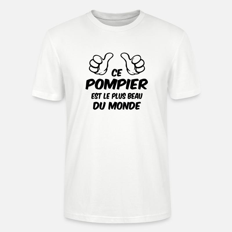 MEILLEUR POMPIER - T-shirt bio CRAFTER Stanley Stella Unisexe - blanc