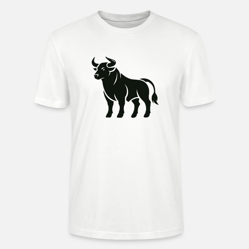 bull - Stanley/Stella CRAFTER Unisex Organic T-Shirt - white