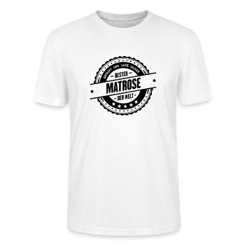 Bester Matrose - Stanley/Stella Unisex Bio-T-Shirt CRAFTER - Weiß - Vorne - Alina (178cm) & Michal (187cm)