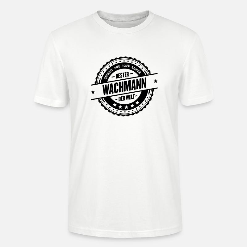Bester Wachmann - Stanley/Stella Unisex Bio-T-Shirt CRAFTER - Weiß