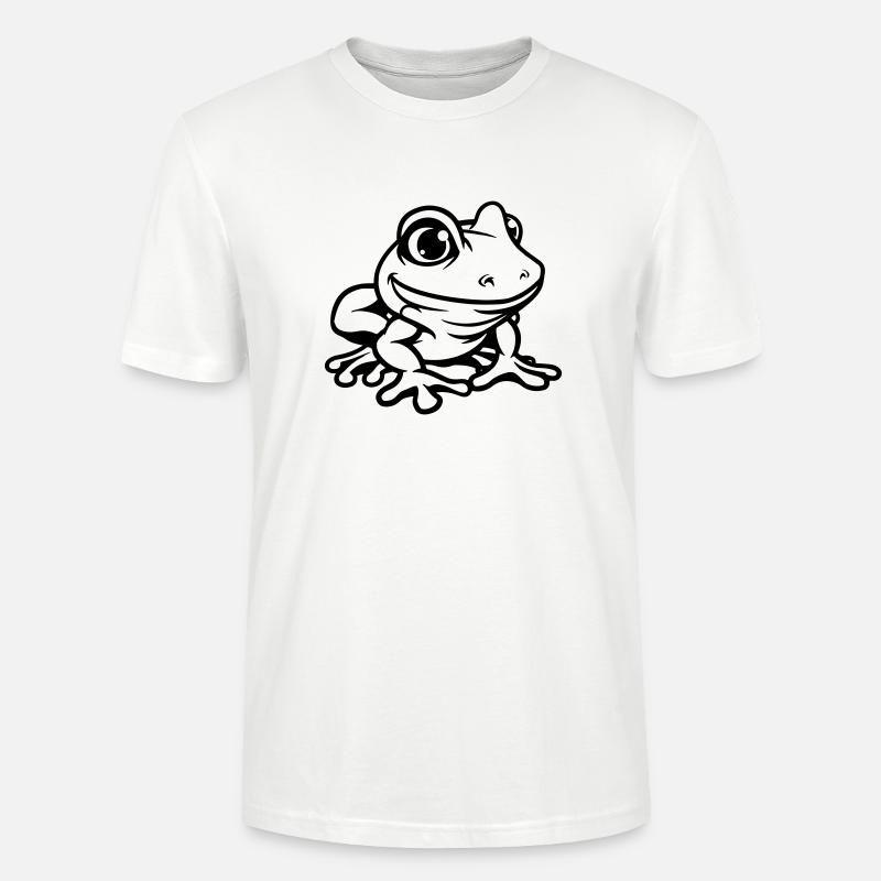 frosch comic - Stanley/Stella Unisex Bio-T-Shirt CRAFTER - Weiß