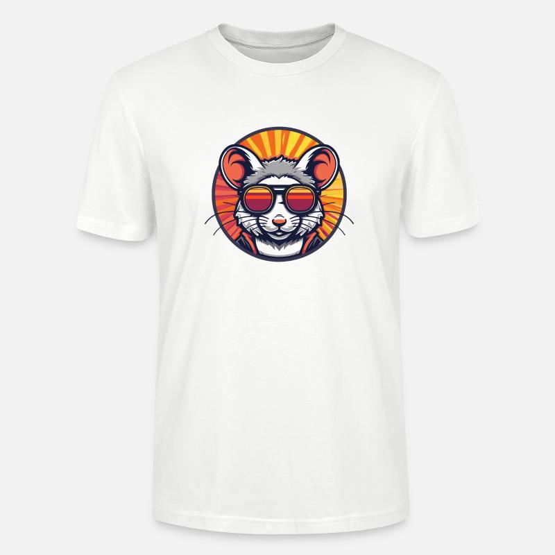 Maus Comic Cool - Stanley/Stella Unisex Bio-T-Shirt CRAFTER - Weiß