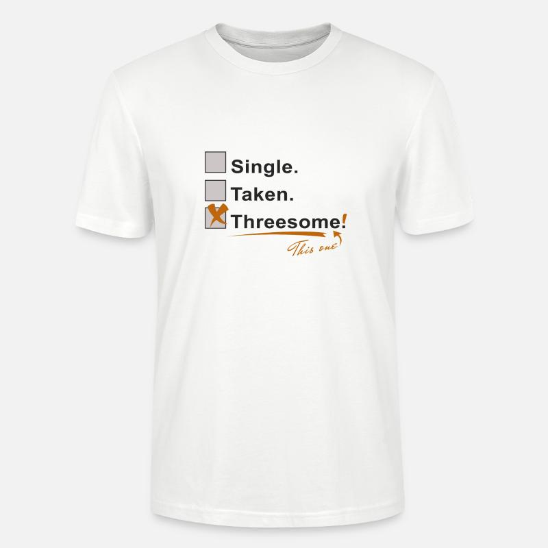 Single Vergeben Dreier - Stanley/Stella Unisex Bio-T-Shirt CRAFTER - Weiß