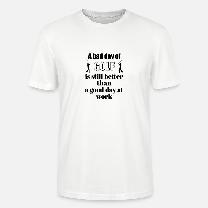Paroles de golf - T-shirt bio CRAFTER Stanley Stella Unisexe - blanc