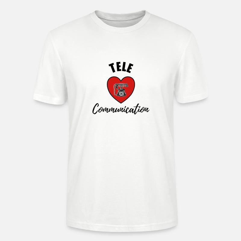 télécommunication - T-shirt bio CRAFTER Stanley Stella Unisexe - blanc