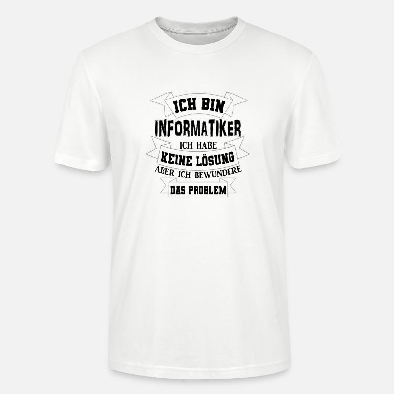 Informatik informatiker Geschenkidee - Stanley/Stella Unisex Bio-T-Shirt CRAFTER - Weiß