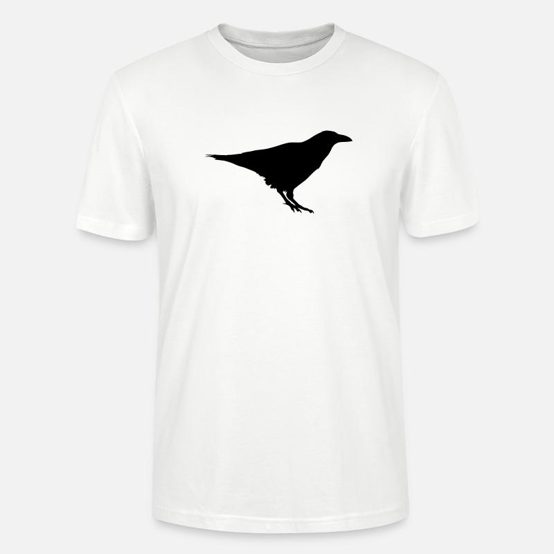corbeau - T-shirt bio CRAFTER Stanley Stella Unisexe - blanc