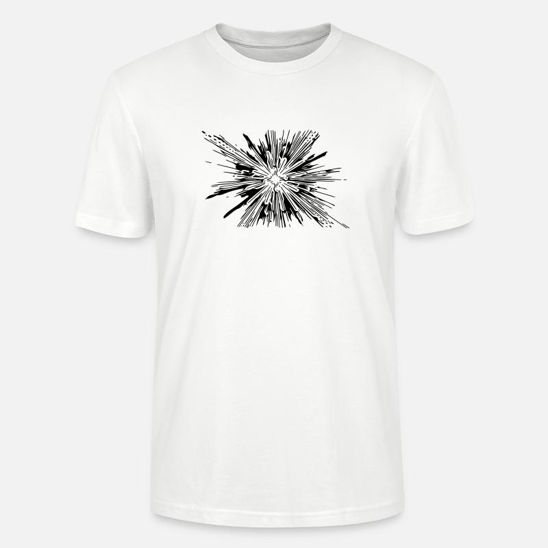 Vector Splash Explosion - T-shirt bio CRAFTER Stanley Stella Unisexe - blanc