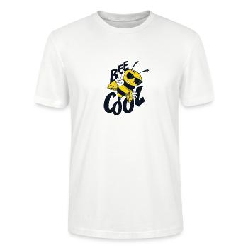 Abeille apicole cool cadeau abeilles - T-shirt bio CRAFTER Stanley Stella Unisexe - blanc - Devant - Alina (178cm) & Michal (187cm)