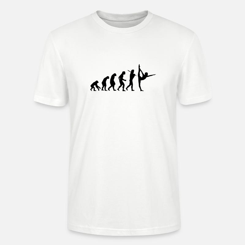 Yoga exercices cadeau Evolution - T-shirt bio CRAFTER Stanley Stella Unisexe - blanc