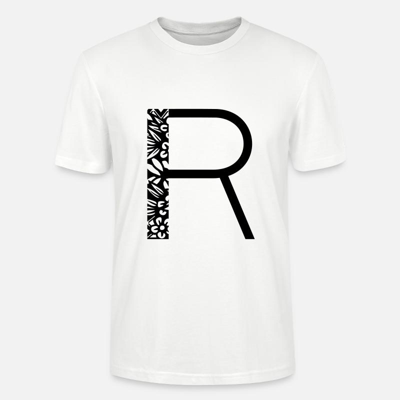 Buchstabe R - Stanley/Stella Unisex Bio-T-Shirt CRAFTER - Weiß
