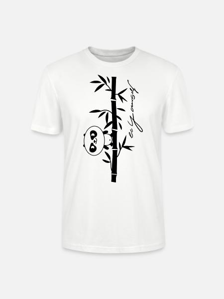 be yourself (panda) - Stanley/Stella CRAFTER Unisex Organic T-Shirt - white