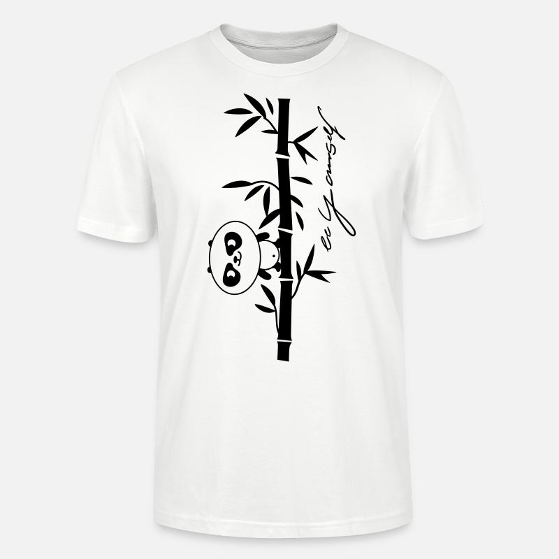 Sei du selbst- Panda - Stanley/Stella Unisex Bio-T-Shirt CRAFTER - Weiß
