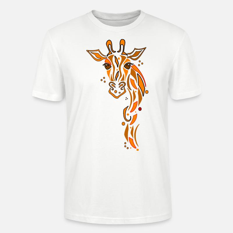 Giraffe - Stanley/Stella Unisex Bio-T-Shirt CRAFTER - Weiß