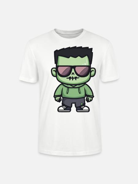 Zombie Halloween Cool - T-shirt bio CRAFTER Stanley Stella Unisexe - blanc