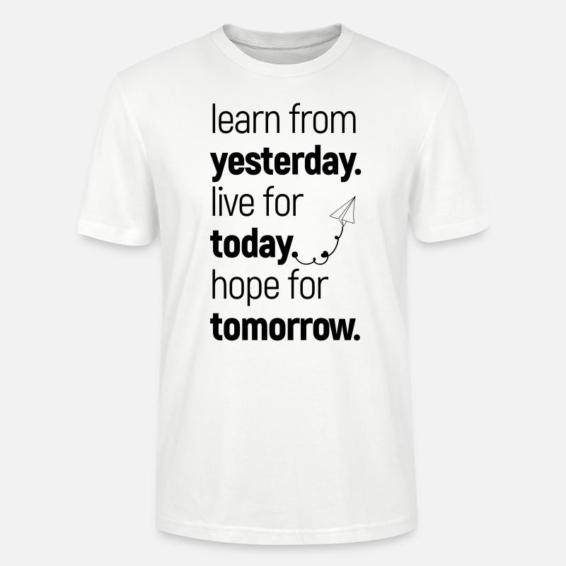 learn, live & hope - Stanley/Stella Unisex Bio-T-Shirt CRAFTER - Weiß